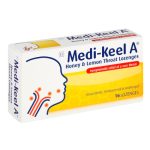 Medi Keel Lozenge Honey 16s